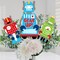 Big Dot of Happiness Gear Up Robots - Birthday Party or Baby Shower Centerpiece Sticks - Table Toppers - Set of 15